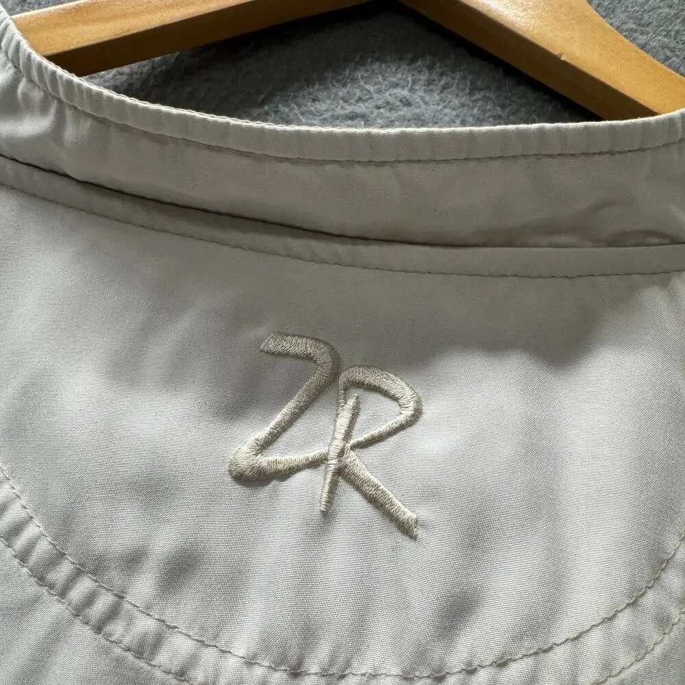 Vintage Zero Restriction Windbreaker Golf Jacket Pullover Cream Mens XL‎ USA